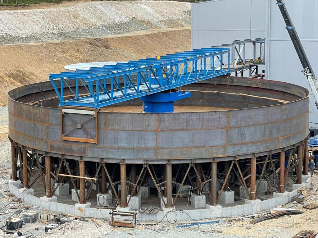 Закончен монтаж сгустителя СЦ-30 Закончен монтаж сгустителя СЦ-30